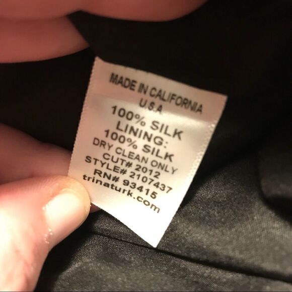 Trina Turk Long Sleeve Dress Circle Design Sz 6 - Picture 6 of 7